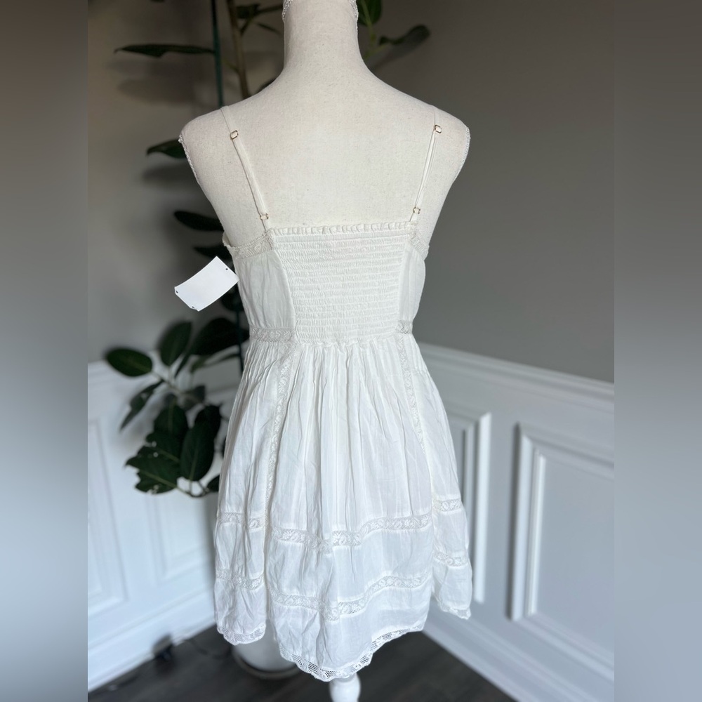 LoveShackFancy White Eyelet Mini Dress - Picture 12 of 14